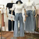 Ретро летняя рубашка, V-образный вырез, 2021 года, короткий рукав