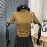 Бесплатная доставка футболка с короткими рукавами