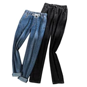 Phiên bản dài của quần jean nữ cao cạp cao Quần dài 175 quần dài 170 quần dài 200 cân thủy triều - Quần jean