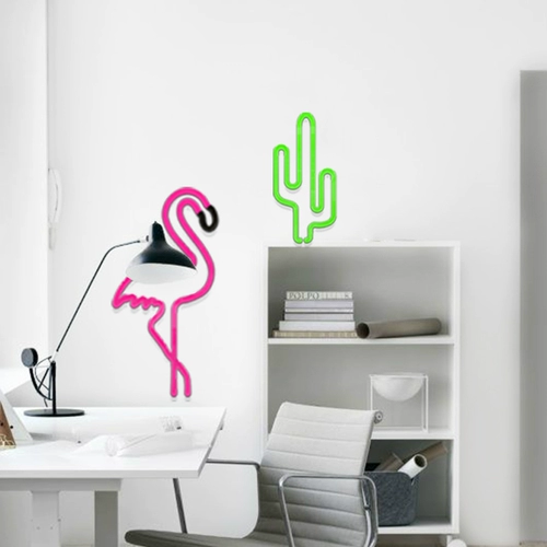 Фламинго Американское украшение для детской комнаты 3D акриловая наклейка на стену самоклеящаяся мультяшная спальня детское украшение съемное