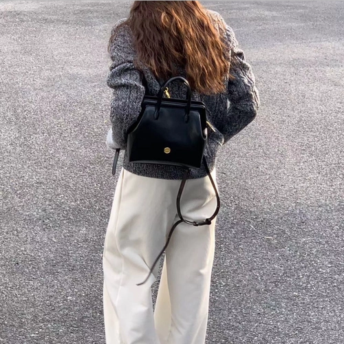 Брендовая демисезонная черная сумка, рюкзак, Южная Корея