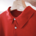 MRCYC Mùa Hè Nam Ngắn Tay Áo T-Shirt Hàn Quốc Slim Ve Áo Màu Rắn Knit Polo Áo Slim Nửa Tay Áo Sơ Mi Hàng dệt kim