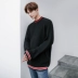 MRCYC vòng cổ áo thun áo len nam dài tay Hàn Quốc phiên bản màu đỏ lỏng màu đen sinh viên cá tính áo len áo triều shop thời trang nam Cardigan