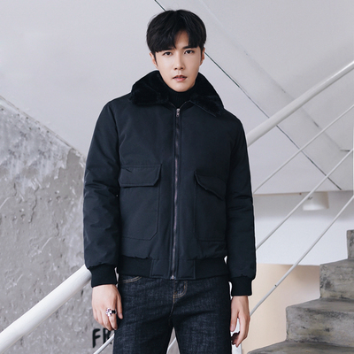 MRCYC bông quần áo nam đẹp trai dày ấm áo của nam giới Hàn Quốc phiên bản của sang trọng ve áo phù hợp với chuyến bay áo khoác áo khoác dày áo dạ nam hàn quốc Bông