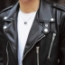 Thủy triều người đàn ông da áo khoác áo khoác da của nam giới Hàn Quốc phiên bản của mỏng ngắn thanh niên da xe gắn máy áo khoác nam giới thủy triều mẫu áo khoác nam đẹp 2021 Quần áo lông thú