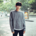 MRCYC người đàn ông mới của Hàn Quốc phiên bản của thả vai áo len lỏng áo len nam vòng cổ áo thun sinh viên triều Hàn Quốc Kéo qua