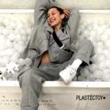 (Ptoy*Spot) Автономный стиль MMMI Bella Верхний тел серый куртка четыре набора европейского и американского стиля