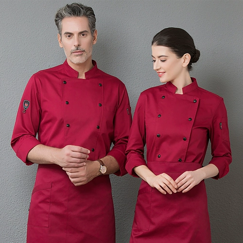 Шеф-поварная одежда мужская гостиница с длинными рукавами