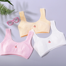 Топы и бра 女孩内衣女童小背心发育期小学生纯棉大童儿童13文胸9-10-12-15岁