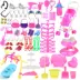 Barbie Dress Up Set Dream Mansion Luxury Fort Villa Đồ chơi Dress Up Quần áo trẻ em Toy Castle Castle - Búp bê / Phụ kiện đồ chơi cho bé gái 4 tuổi Búp bê / Phụ kiện