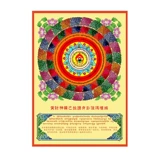 Huangcai Shenzang Bala Protector Gua Jiama Tan City Thangka фото бумага с двойной пластиковой уплотнением Будда статуя бодхисаттва настройка портрета