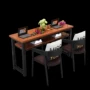 Châu Âu đơn giản nhỏ móng đơn bàn retro mặt bàn gỗ móng tay và bộ bàn ghế kết hợp cửa hàng đồ nội thất - Hair Salon / Nội thất làm đẹp ghế cắt tóc