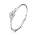 Sakura Bạc Vòng Đeo Tay 925 Sterling Silver Nữ Thần Tính Thái Bạc Vòng Đeo Tay Nhỏ Tươi Mở Flower Bracelet Gửi Bạn Bè Món Quà Vòng đeo tay Cuff