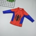 Áo tắm cho trẻ em trai Trẻ nhỏ và vừa Chia đôi người nhện Xiêm Quần dài tay áo chống nắng Shark Surf lặn Suit - Bộ đồ bơi của Kid