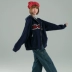 Girlyhalo chính hãng Smith nhung 360g có mũ trùm đầu phong cách Mỹ retro áo len dệt kim áo khoác cardigan nữ