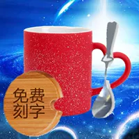 Red Cup+Cover Spoon+простая подарочная коробка
