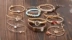 Counter chất lượng mạ vàng micro-dát zircon thời trang Hàn Quốc nhiều lớp vòng đeo tay - Vòng đeo tay Clasp