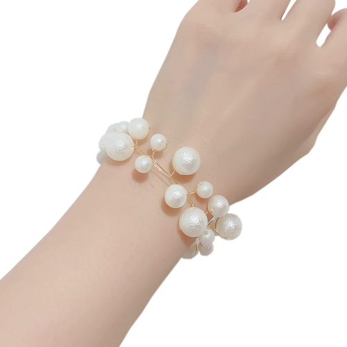 Цветок на запястье для невесты, аксессуар, детское платье подружки невесты, свадебное платье из жемчуга, для подружки невесты, изысканный стиль