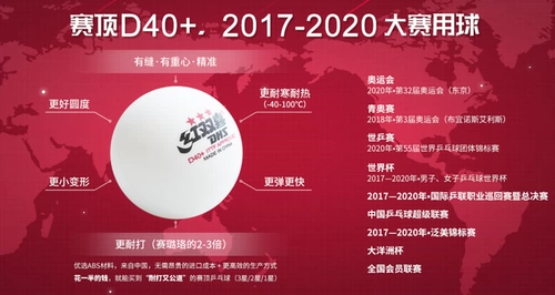 Tengda Ping Pong DHS Red Double Happy Top One Star Training Новые материалы D40+есть швейный шарик Samsung Ping Pong
