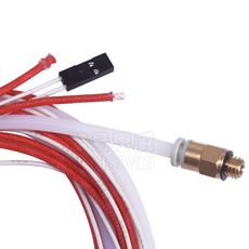 Штрангпресс 3d打印机配件 新款cr10红色挤出头套件12/24v40w挤出机