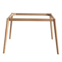 Bàn ghế gỗ tùy chỉnh bàn học máy tính bàn chân gỗ rắn chân gỗ với khung kích thước lớn phụ kiện bàn chân bạch đàn - FnB Furniture 	chân bàn bằng gỗ