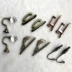Mỹ bông của đơn giản và hiện đại tường rèm móc móc kim tiểu kẽm kim loại phụ kiện phụ kiện nhiều màu một cặp sản phẩm dây đai - Phụ kiện rèm cửa