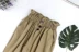 2018 đầu mùa thu Hàn Quốc phiên bản của đơn ngực overalls đàn hồi hoa quần eo cao thẳng quần lỏng chín điểm harem quần nữ quần ống rộng nữ đẹp Quần Harem