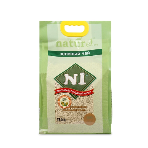 N1 кукурузный тофу кошачий песок 6,5 кг кукурузный зеленый чай аромат может промыть туалет и сделать группу без пыли дезодорирования