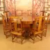 Ming và Qing cổ gỗ tròn bàn nội thất cổ bàn ăn và ghế kết hợp Trung Quốc Elm khách sạn hộp tròn bàn tròn 1,6 m - Nội thất khách sạn tủ cửa lùa Nội thất khách sạn