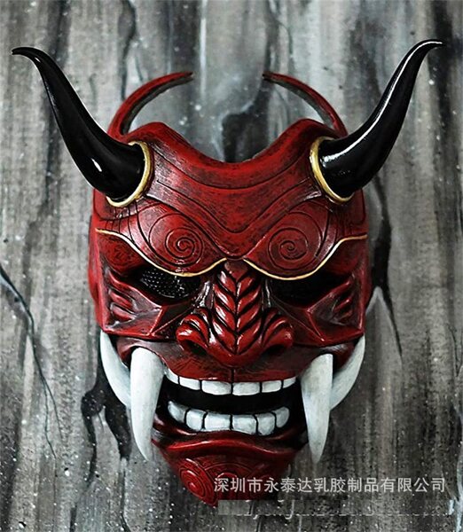 Японская маска, косплей, xэллоуин, выпускной вечер