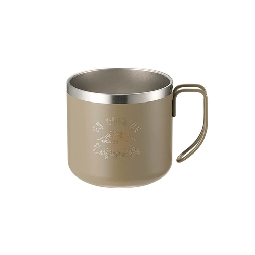 Японская марка оленей выходит за пределы двухслойной кружки из нержавеющей стали теплоизоляция анти -хот -холма на открытом воздухе рыбалка