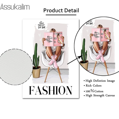 Девушка холст плакат духи бутылки цветочный искусство искусство искусство