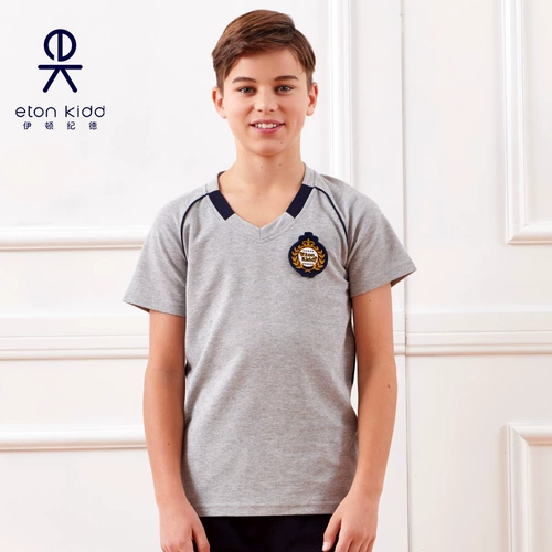 Летняя спортивная футболка для мальчиков, 2018, короткий рукав