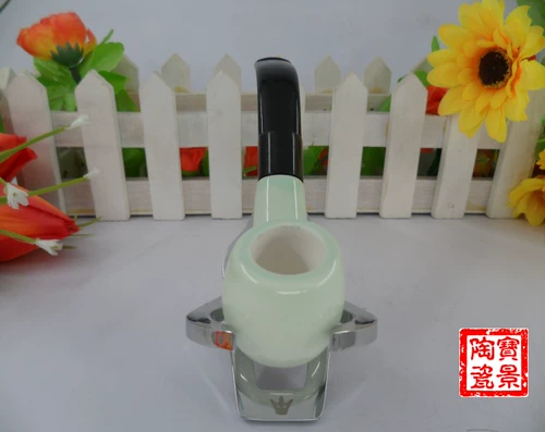 Чуангья табачная посуда Керамический дым с высокой температурой голубой фарфоровой фарфоровой дымная борьба с сигаретой головы головы