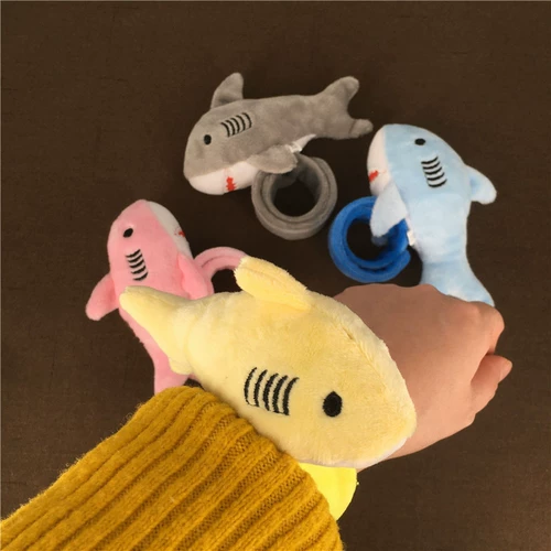 Милая плюшевая акула, кукла для детского сада, браслет, игрушка, 23см