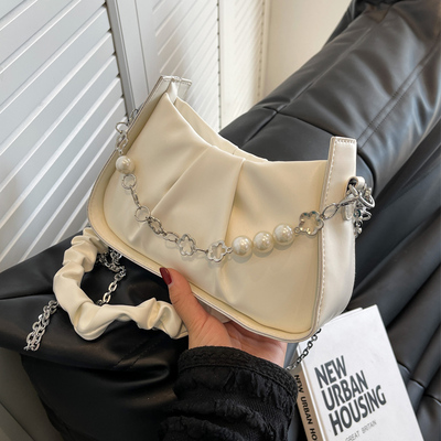 taobao agent Handheld shoulder bag, fashionable advanced universal underarm bag, french style, 2023 collection, high-end