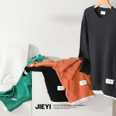 taobao agent Sweatshirt, universal set, fleece top, autumn, long sleeve