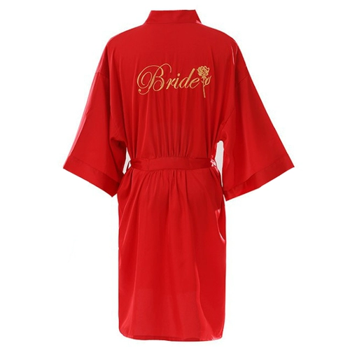 Тонкая шелковая сексуальная пижама для невесты, банный халат, для подружки невесты