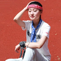 Охлаждающая шелковая летняя хлопковая повязка на голову, японские и корейские