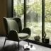 Tùy chỉnh 
            Bắc Âu Ban công Ghế Sofa đơn Công nghệ Vải Gỗ nguyên khối Ánh sáng Retro Nghệ thuật Ghế giải trí Thiết kế Tay vịn Ghế hổ ghế chân quỳ Cái ghế