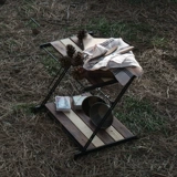 TNR Открытый много -слойный складной стойку для хранения лагеря Lulu Camp Two Flooring Light Portable Lonely Stable