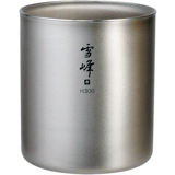 Японская металлическая двухэтажная ручка со стаканом для кемпинга, защита от ожогов