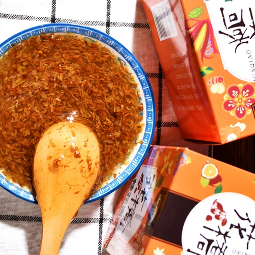 花桥牌 Osmanthus honey 250g2 бутылка бутылка Osmanthus sauce suge sugar osmanthus вкус сладкий osmanthus honey wrewing jacd
