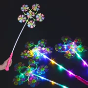 Mô hình vụ nổ 6 lá cối xay gió màu hoạt hình flash stereo đồ chơi trẻ em sáu cánh hoa sáng tạo sản phẩm mới gian hàng nóng - Khác