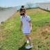 Cô gái mùa hè 2019 phiên bản Hàn Quốc của áo polo trường đại học ngắn tay áo thun dài tay váy trẻ em nước ngoài - Váy