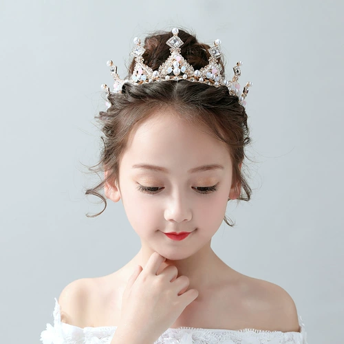 Детский ободок, аксессуар для волос для принцессы, платье, корона
