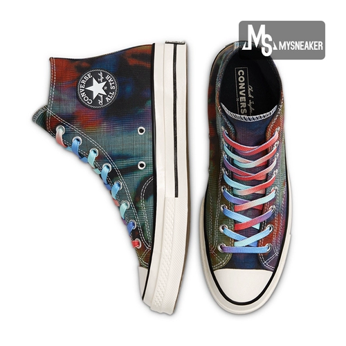 Converse/Converse Chock 70 Glen Plaid Tie Dye Compoperess Canvas обувь 168752c