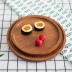 Nhật Bản phong cách pallet gỗ rắn tấm gỗ hình chữ nhật khay gỗ rắn khay gỗ khay trà khay nướng thịt nướng tối - Tấm Tấm