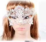 20 Pieces Party Eye Masks Sexy Black and White Lace Fashion