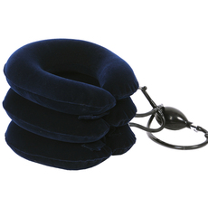 Тренажер для шеи 三层全绒颈椎牵引器家用充气式颈椎牵引器颈部拉伸护颈托脖子疼